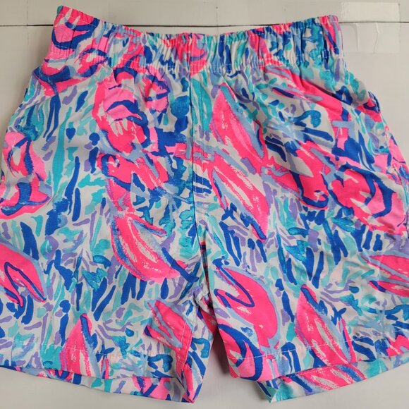 Lilly Pulitzer Cracked Up Cosmic Coral junior capri trunk Boys - Picture 7 of 12